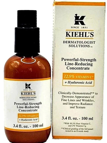 Kiehl's POWERFUL-STRENGTH Line Reducing Concentrate. 3.4 oz/100 ml